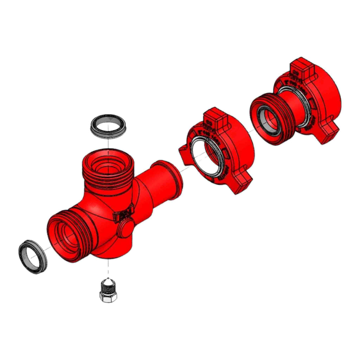 Positive Choke, FC-140, 5x7, 2” 1502 FxM, 3/4" Max, 15000 psi, STD Service, No Cap