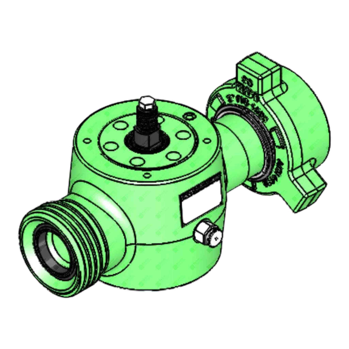 Plug Valve, Actuator Prep, TE, 2" 1502 MxF, 10000 psi, Sour Service